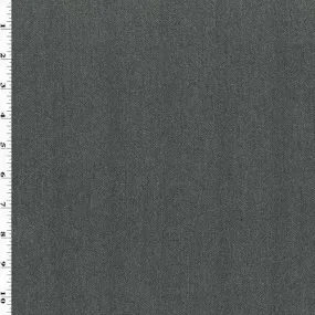 1 1/2 YD PC-Black/Gray Wool Blend Texture Stretch Jacketing Fabric