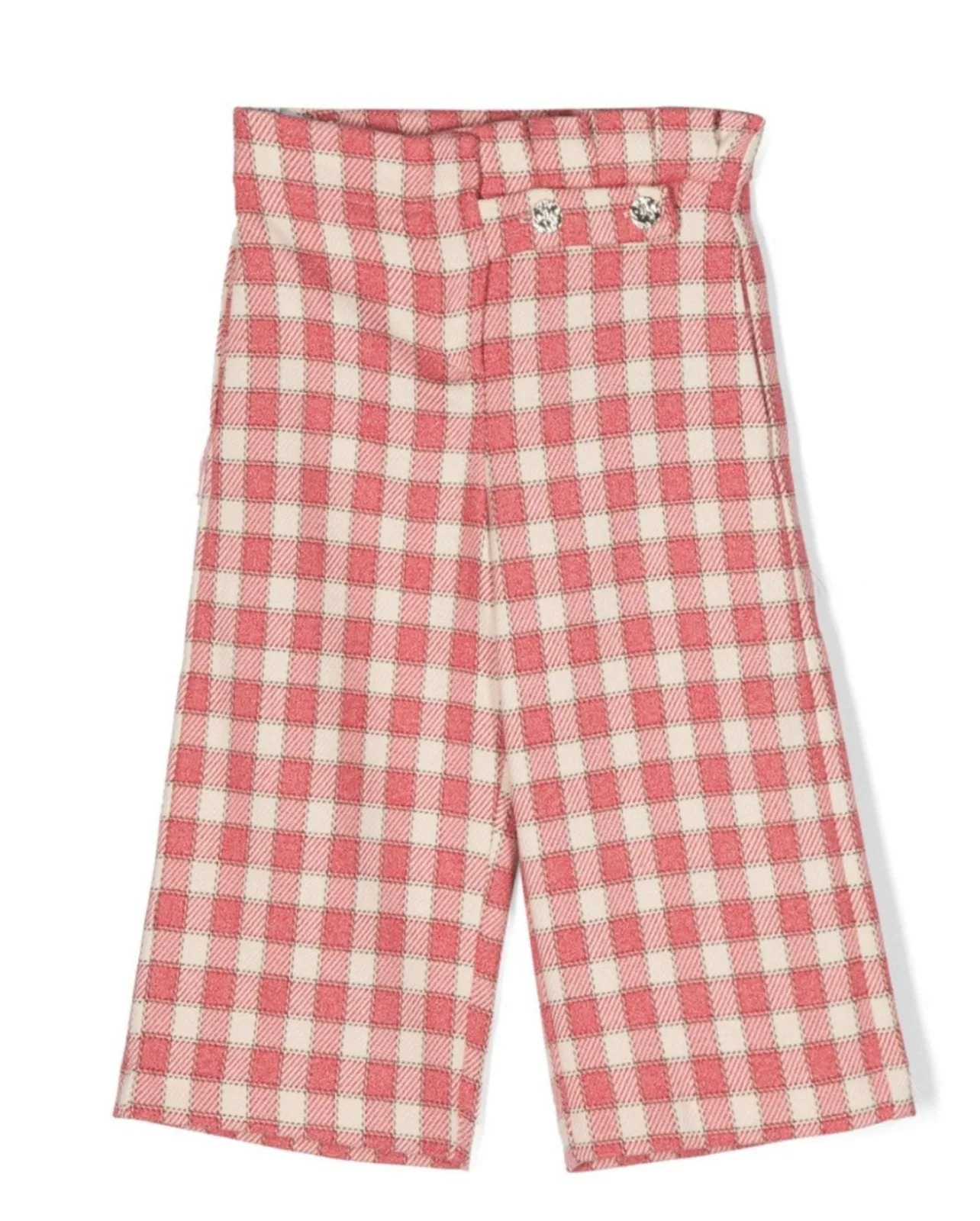 Abel & Lula Girls Raspberry Plaid Culotte Pants