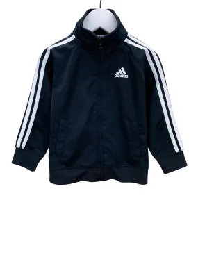 Adidas, Baby Boy Track Jacket, Black/White, Size 24M