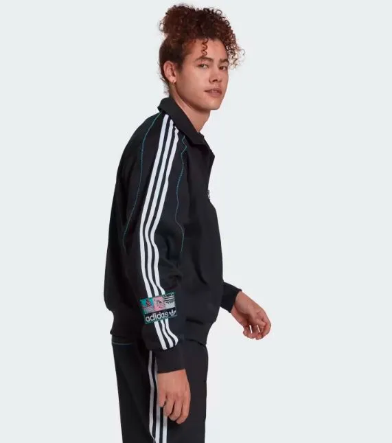 Adidas ZIP TRACK TOP BLACK/WHITE HS2628