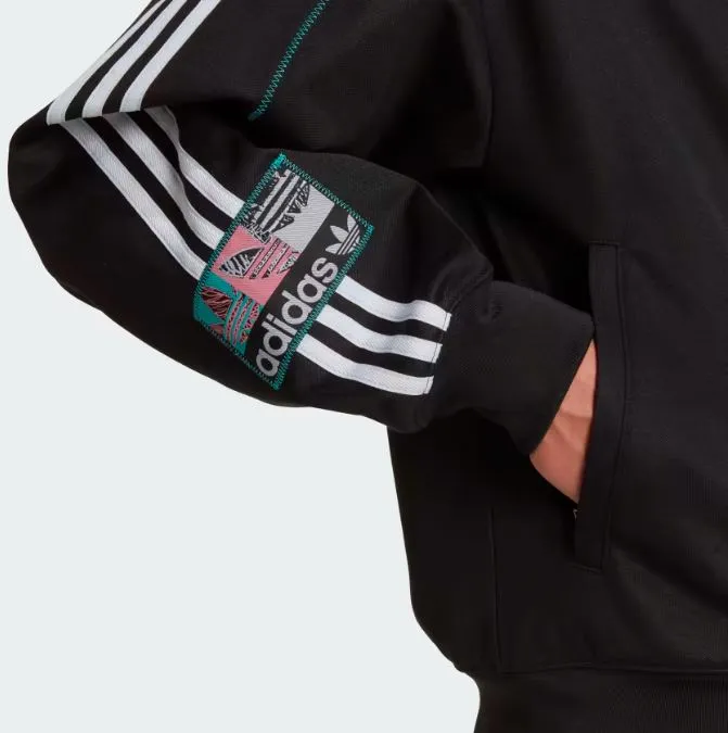 Adidas ZIP TRACK TOP BLACK/WHITE HS2628