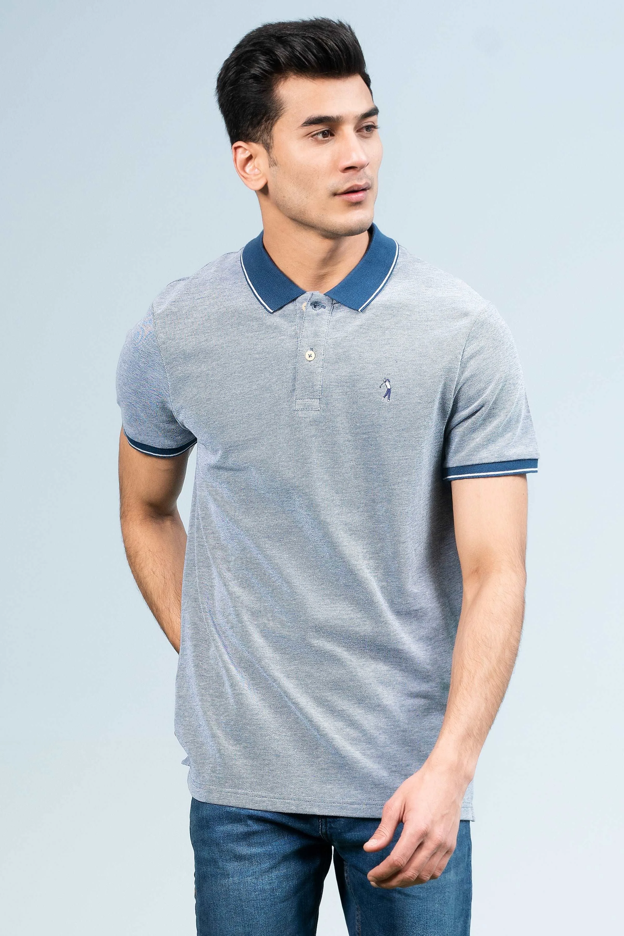 BIRD EYE POLO BLUE