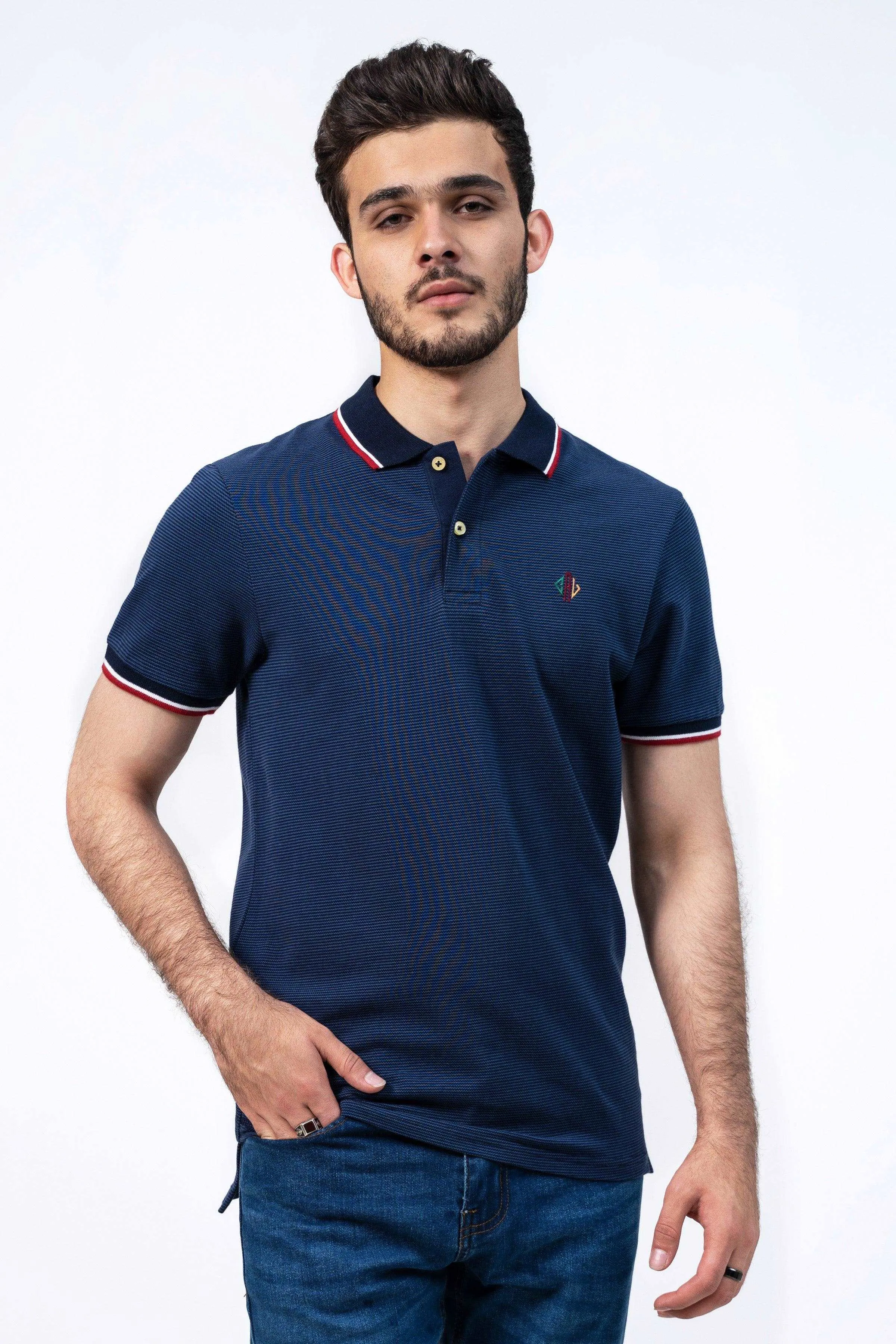 BIRD EYE POLO NAVY