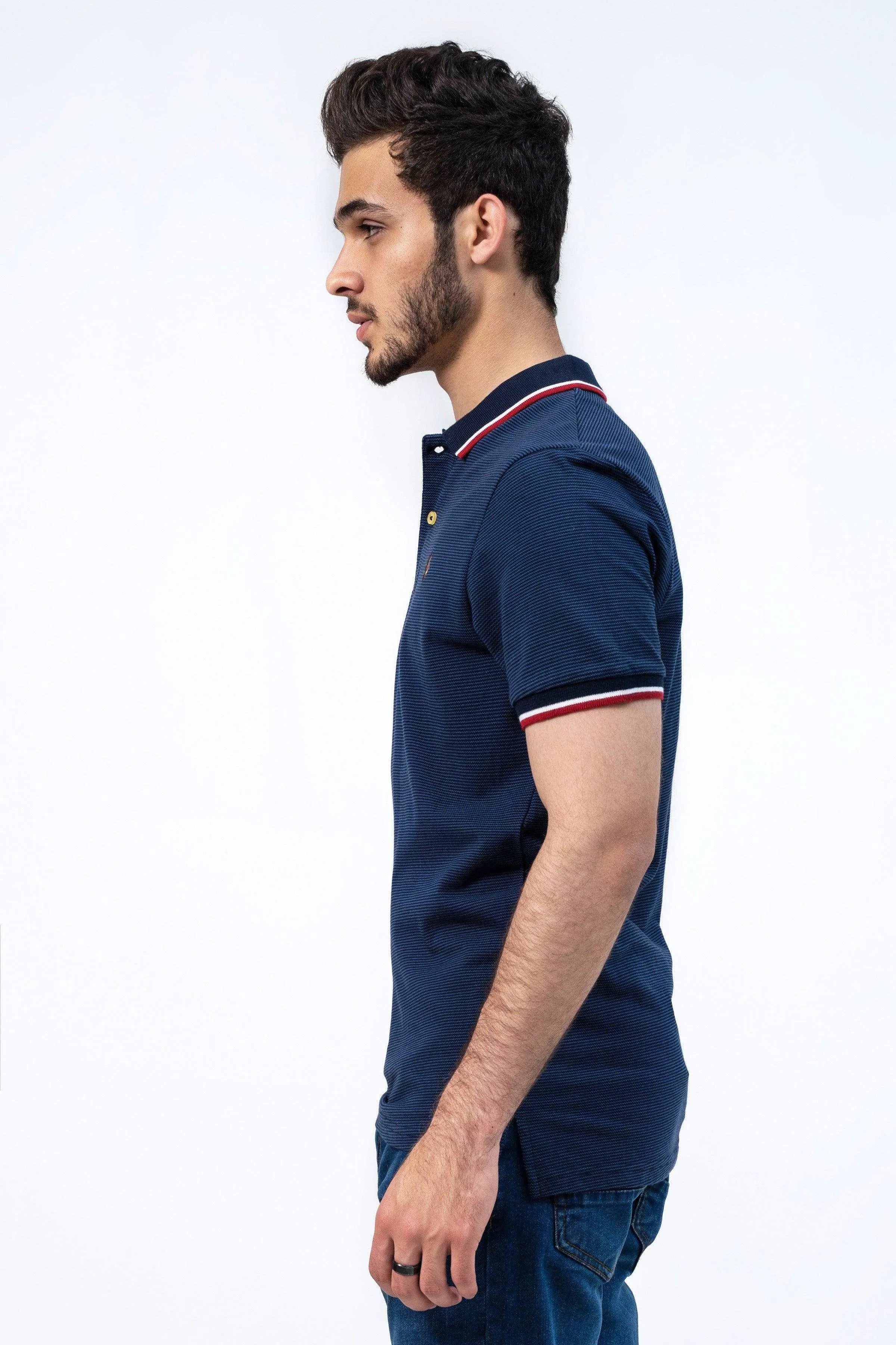 BIRD EYE POLO NAVY