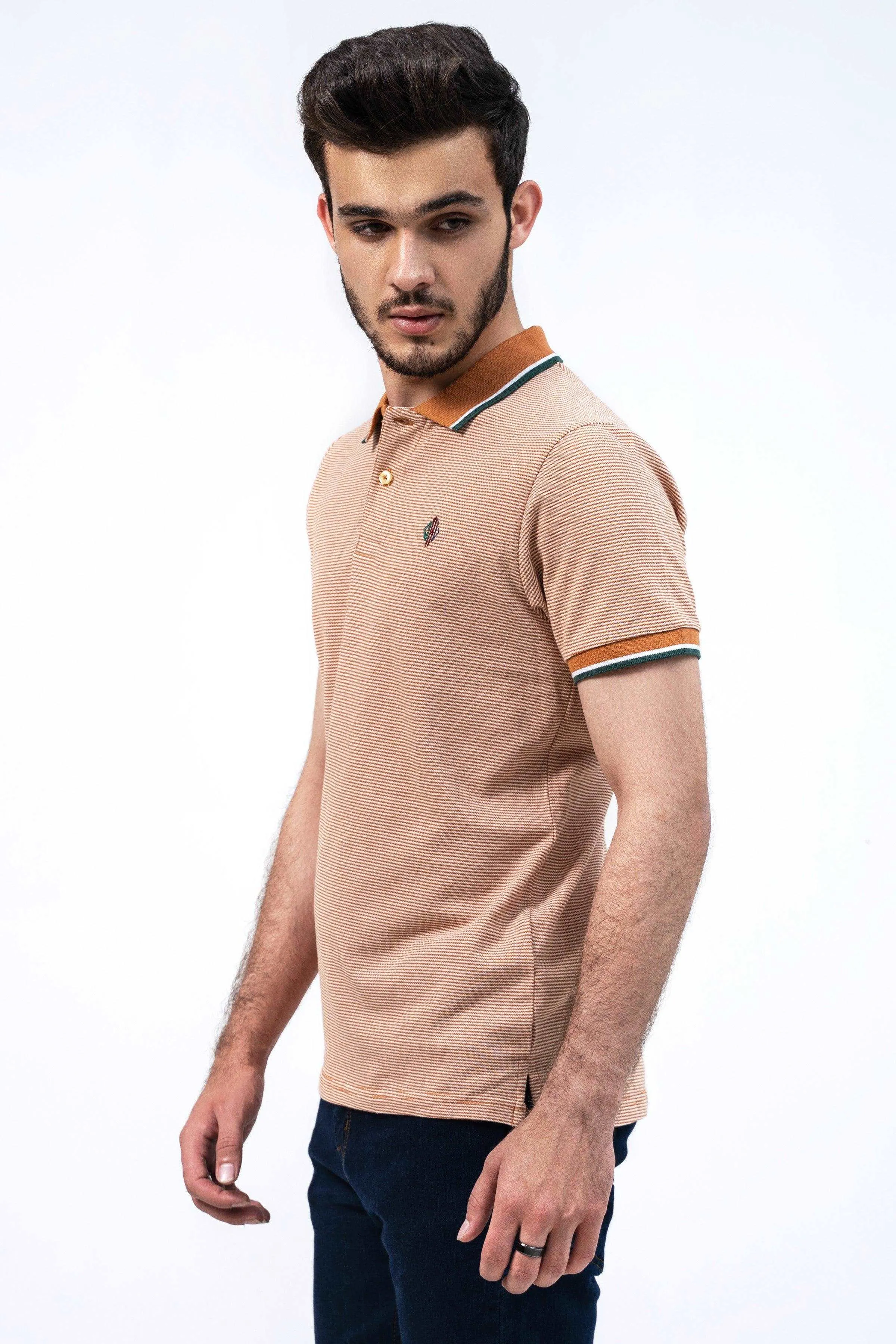 BIRD EYE POLO RUST