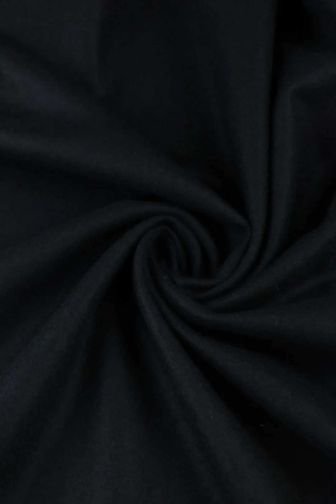 Black Moscow Brushed Wool Knit | By The Half Yard