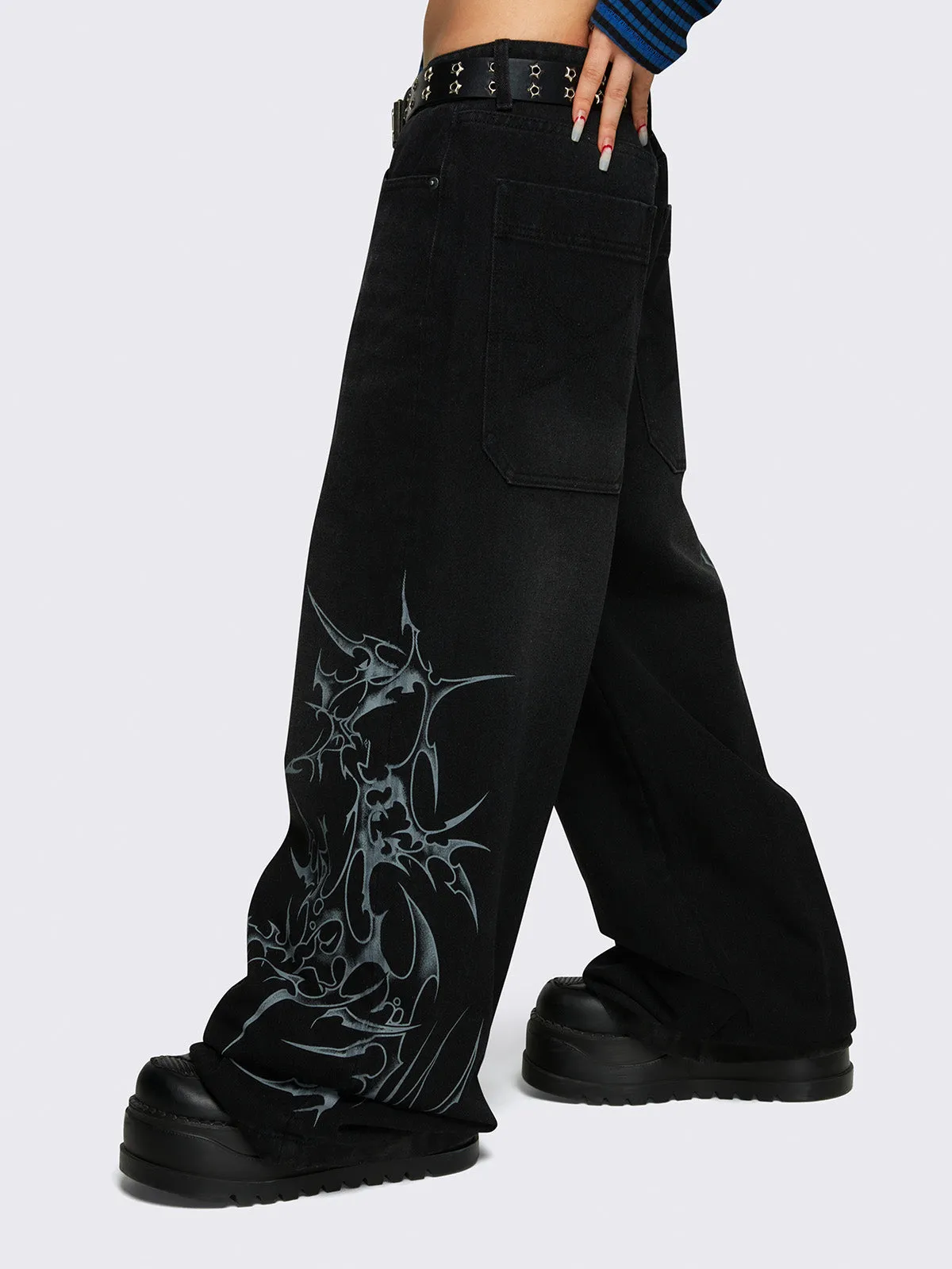 Blaze Graphic Baggy Jeans