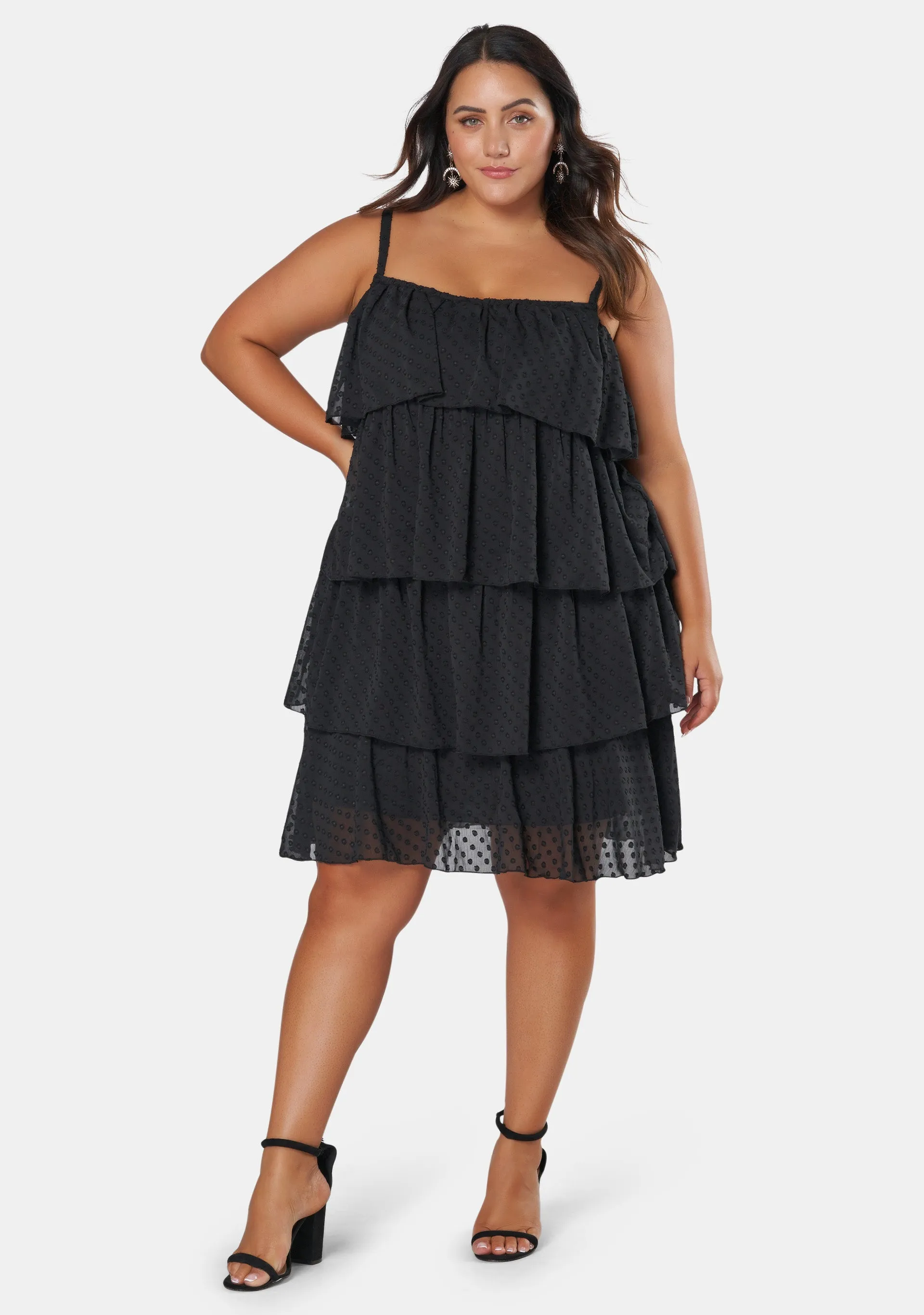 Body Party Tiered Strappy Dress