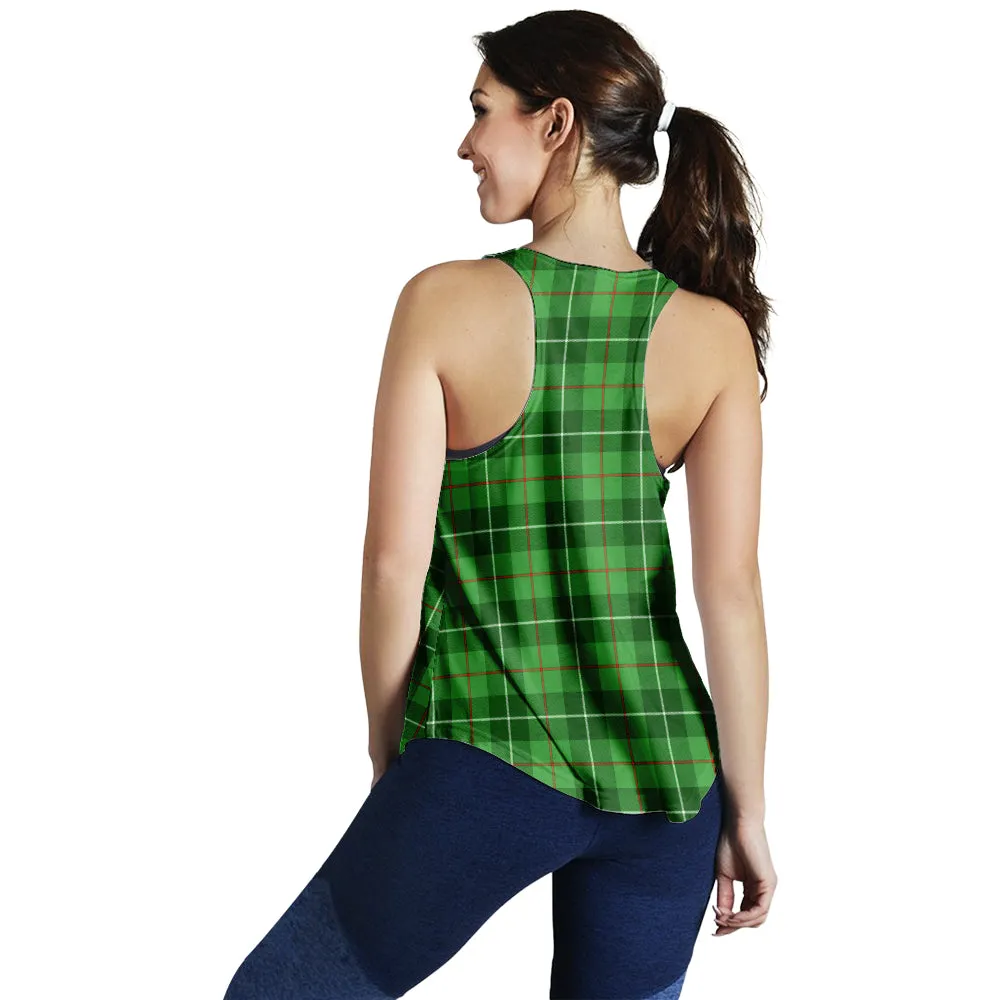 Boyle Tartan Women Racerback Tanks with Family Crest