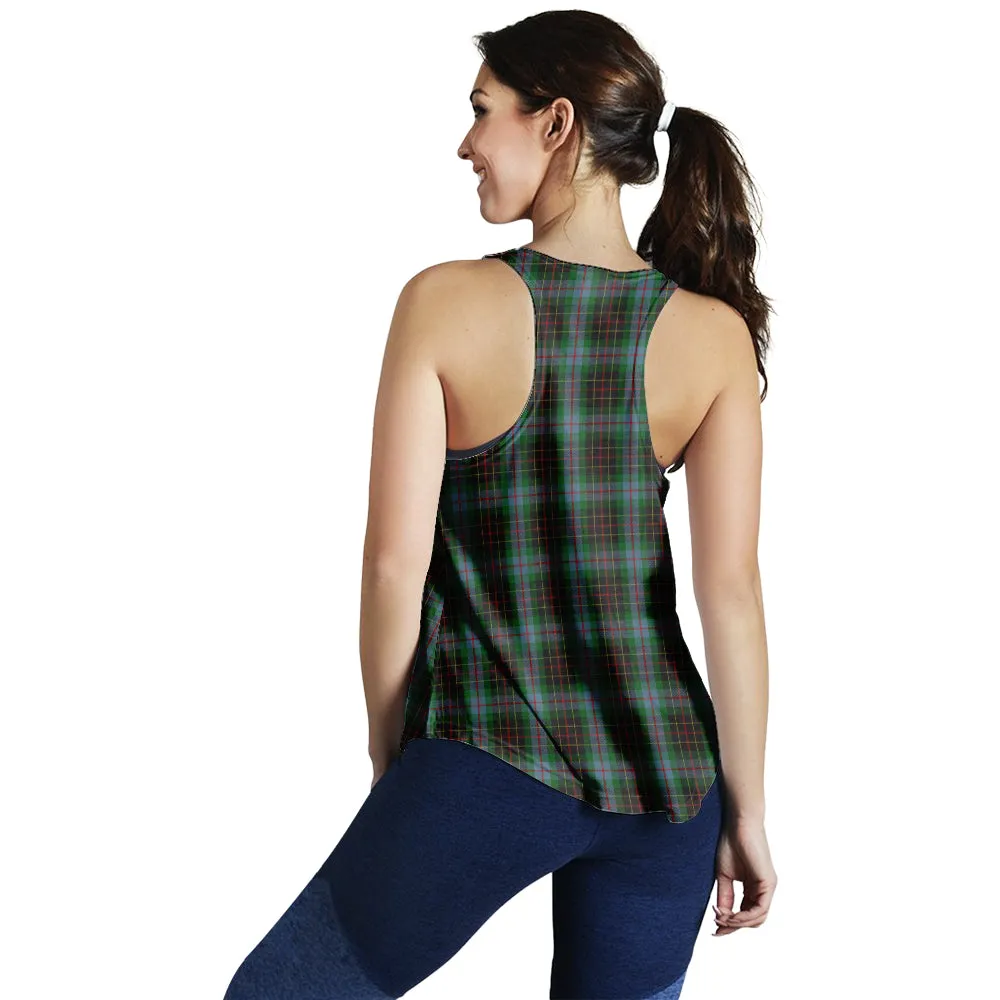 Brodie Hunting Tartan Women Racerback Tanks with Family Crest