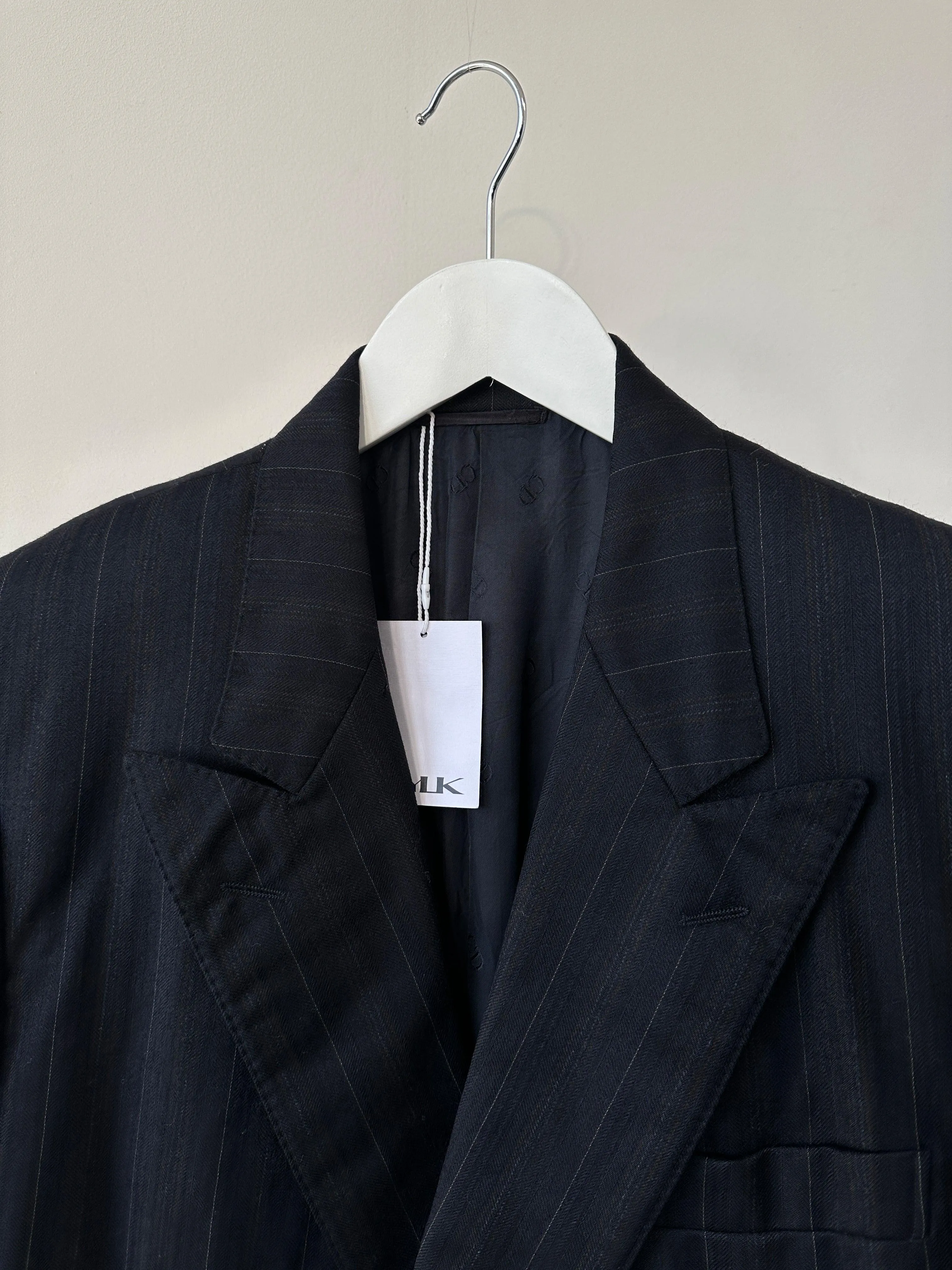 Christian Dior Monsieur Pure Wool Pinstripe Double Breasted Blazer - 40R/M