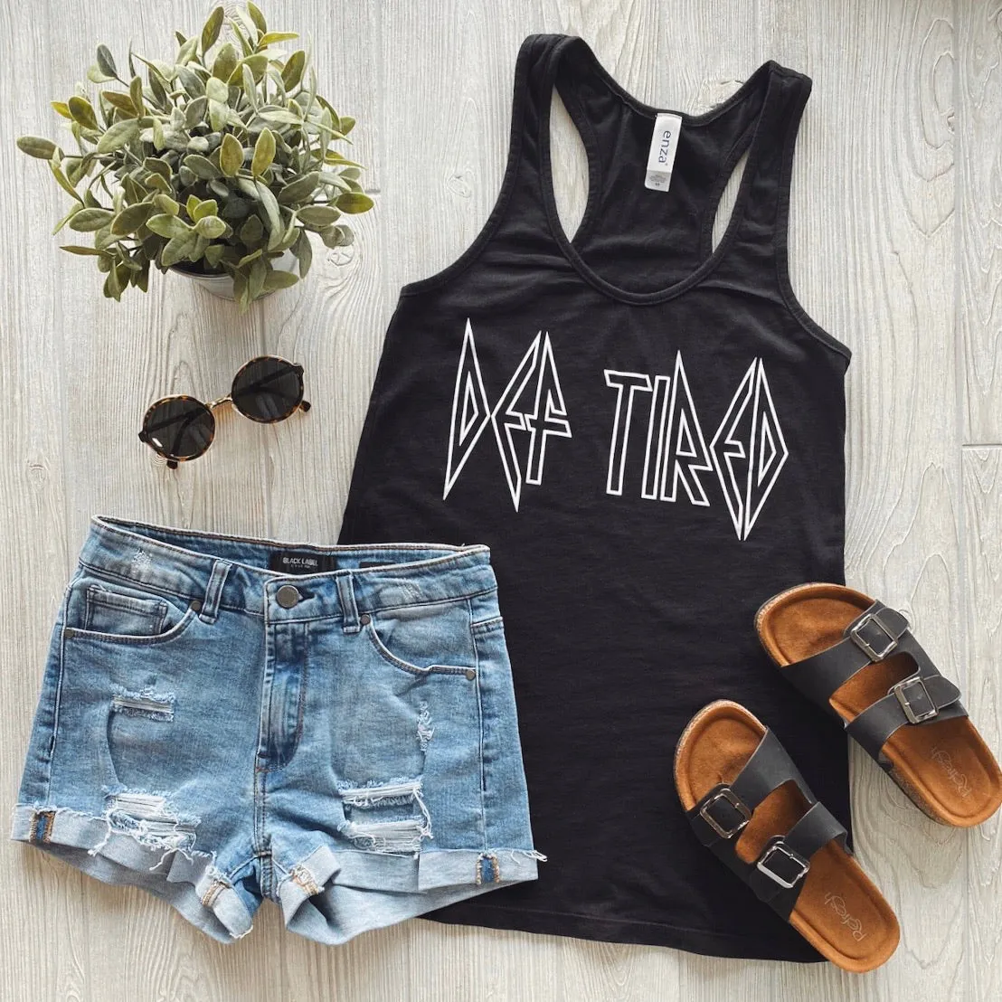 Def Tired • Black Tank