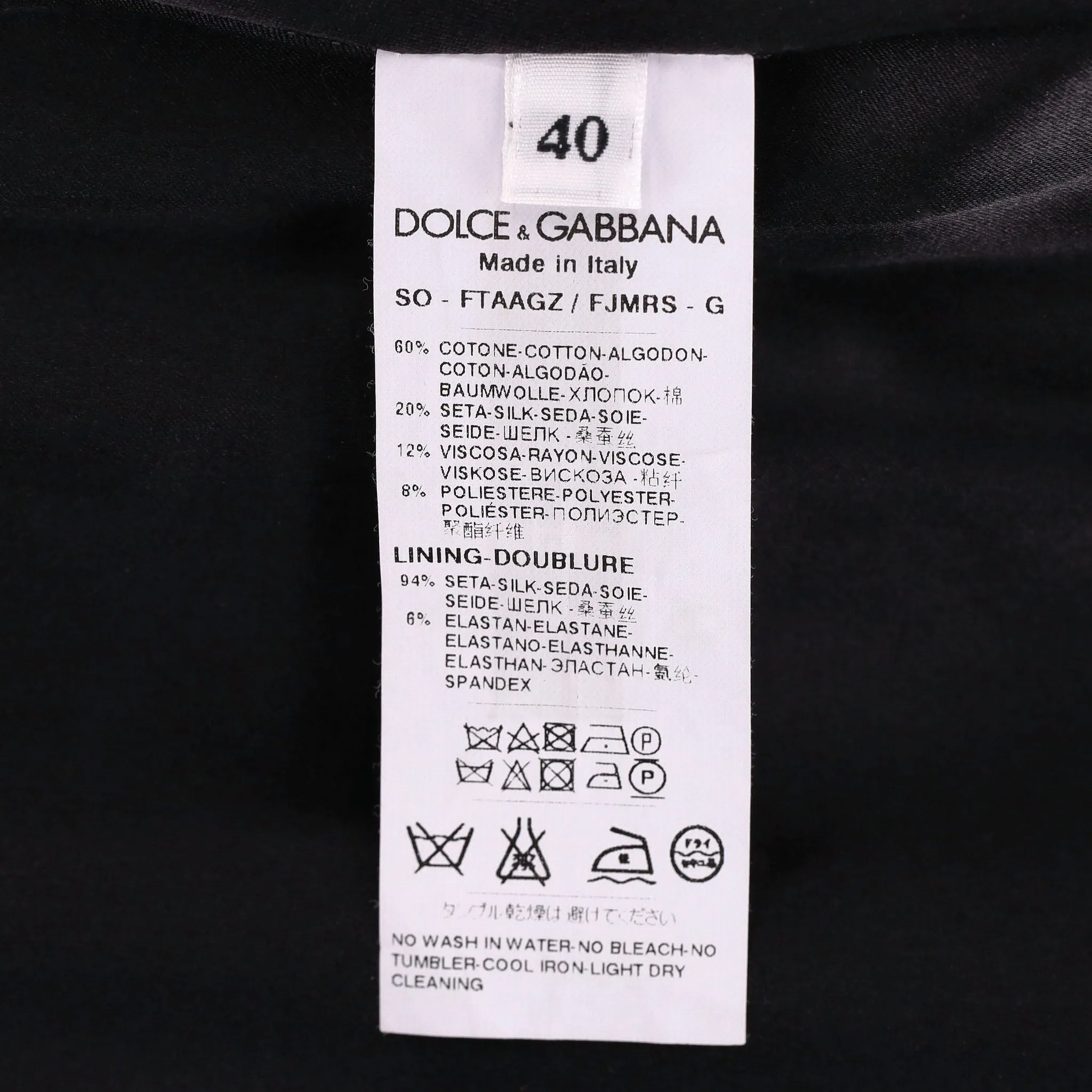 Dolce & Gabbana Silk & Cotton Blend Culotte Shorts. Size 40IT