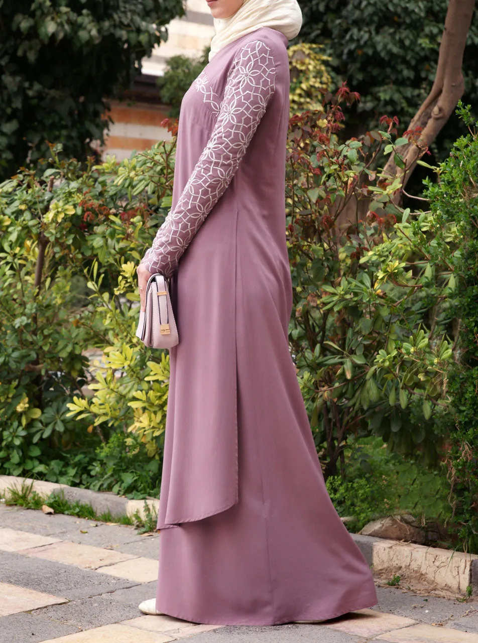 Double Layered Embroidered Gown