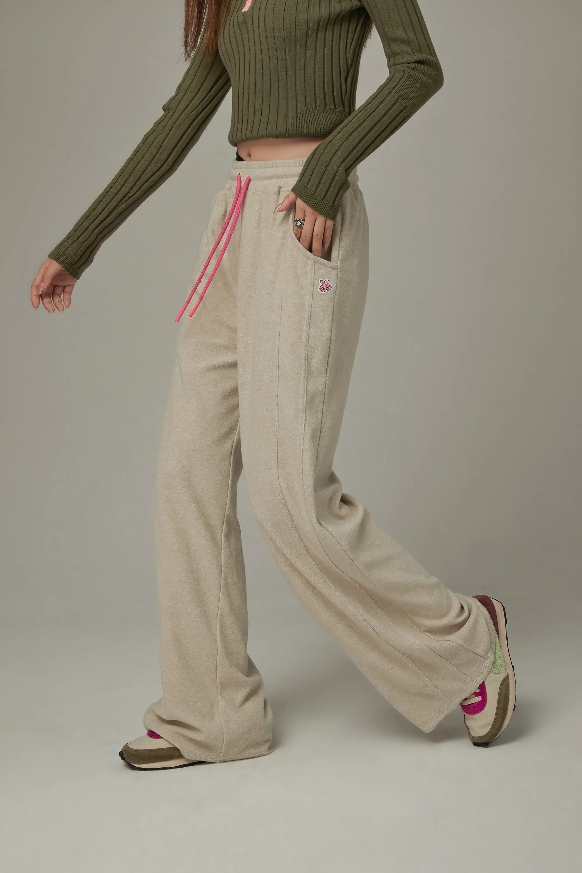 Elastic Casual Wide Pants