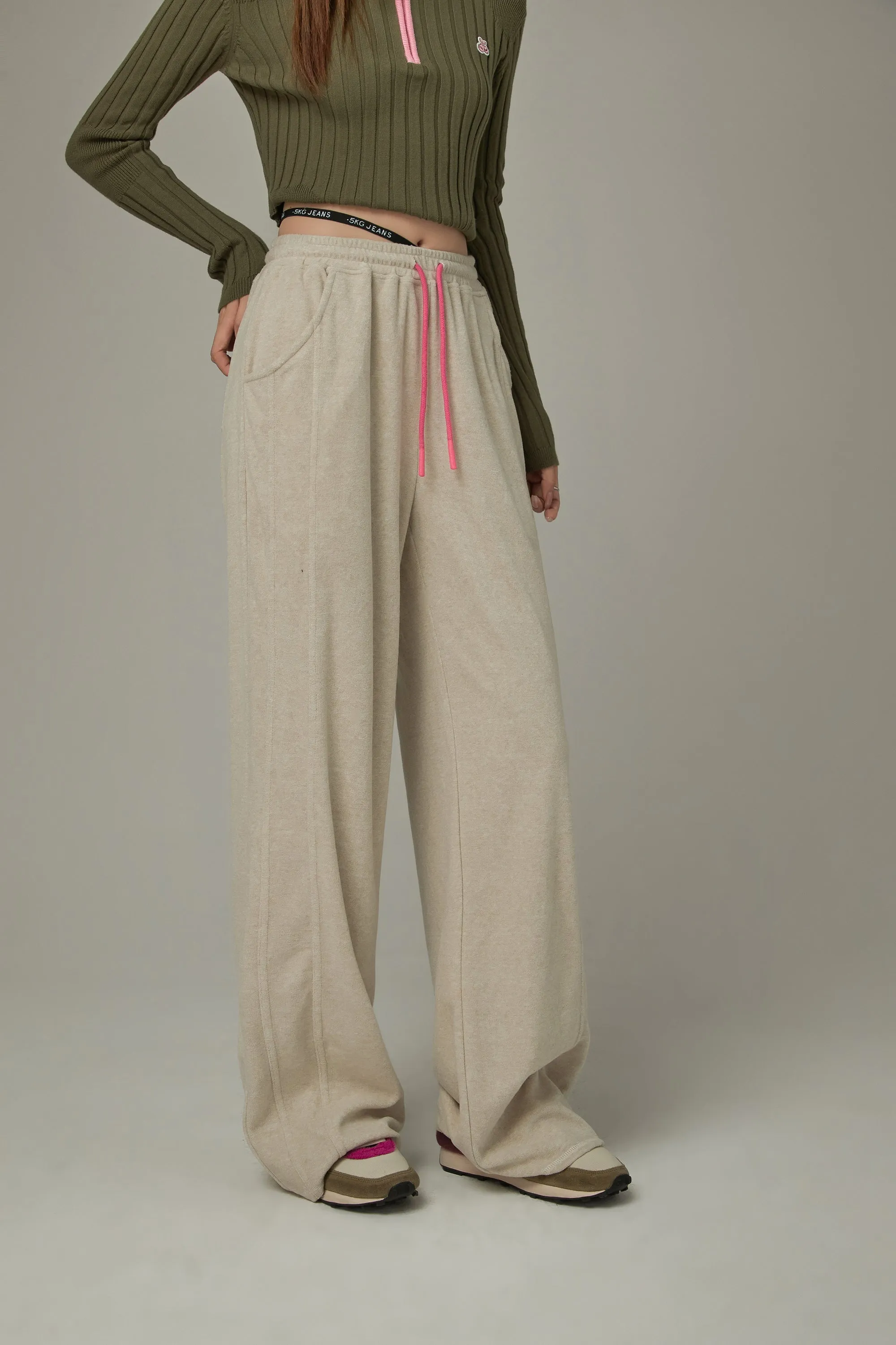 Elastic Casual Wide Pants