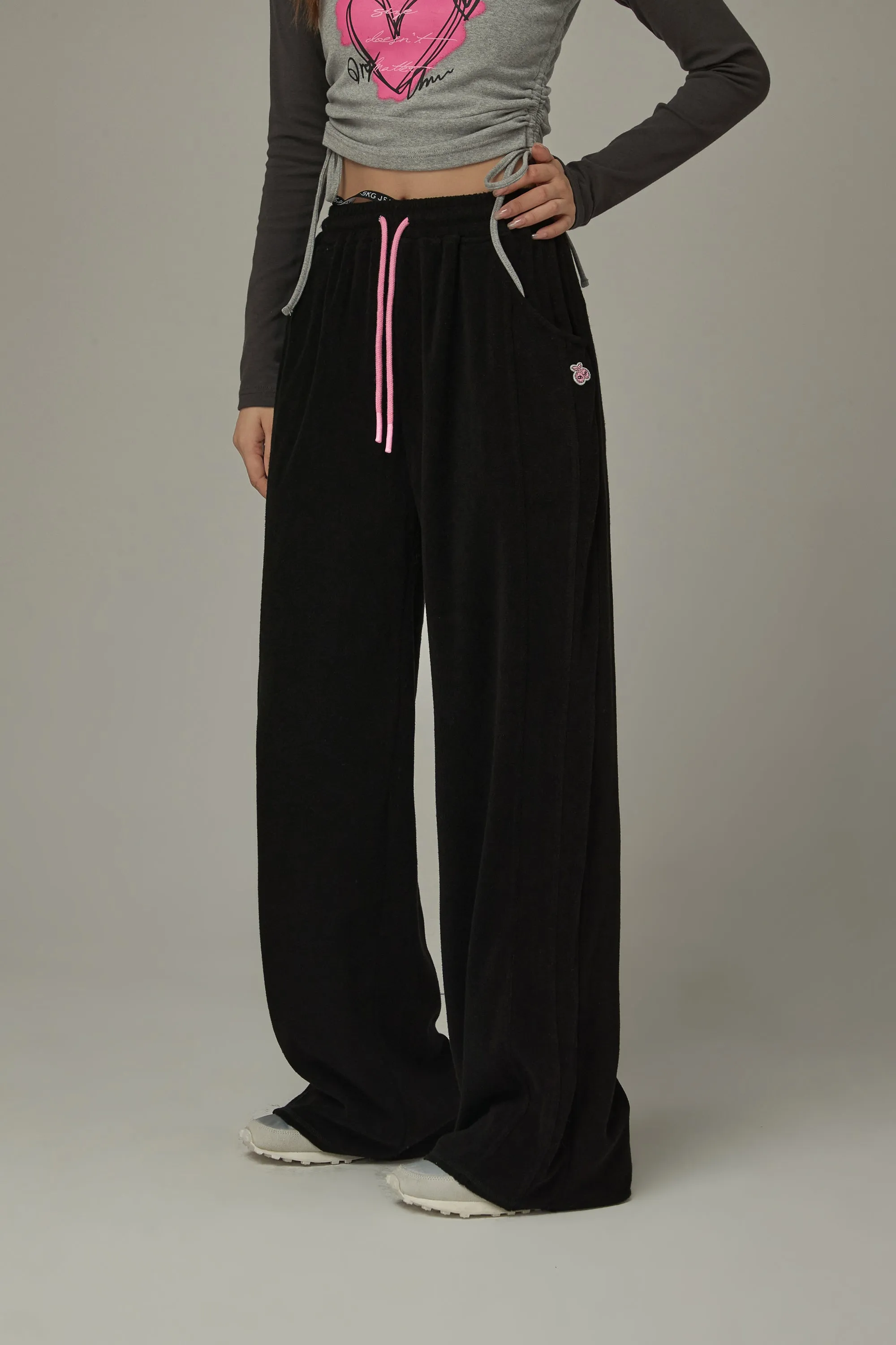 Elastic Casual Wide Pants