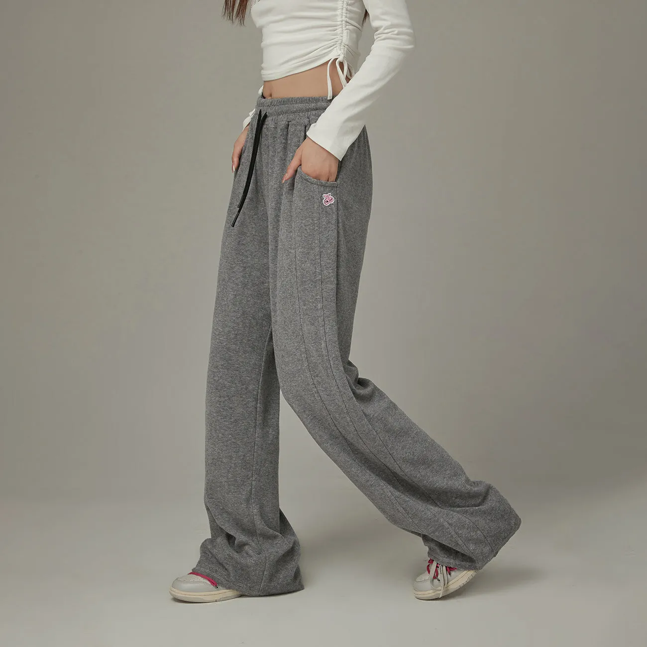 Elastic Casual Wide Pants