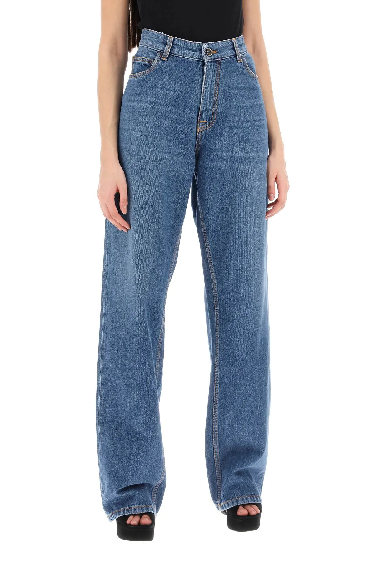 Etro low-waisted baggy jeans