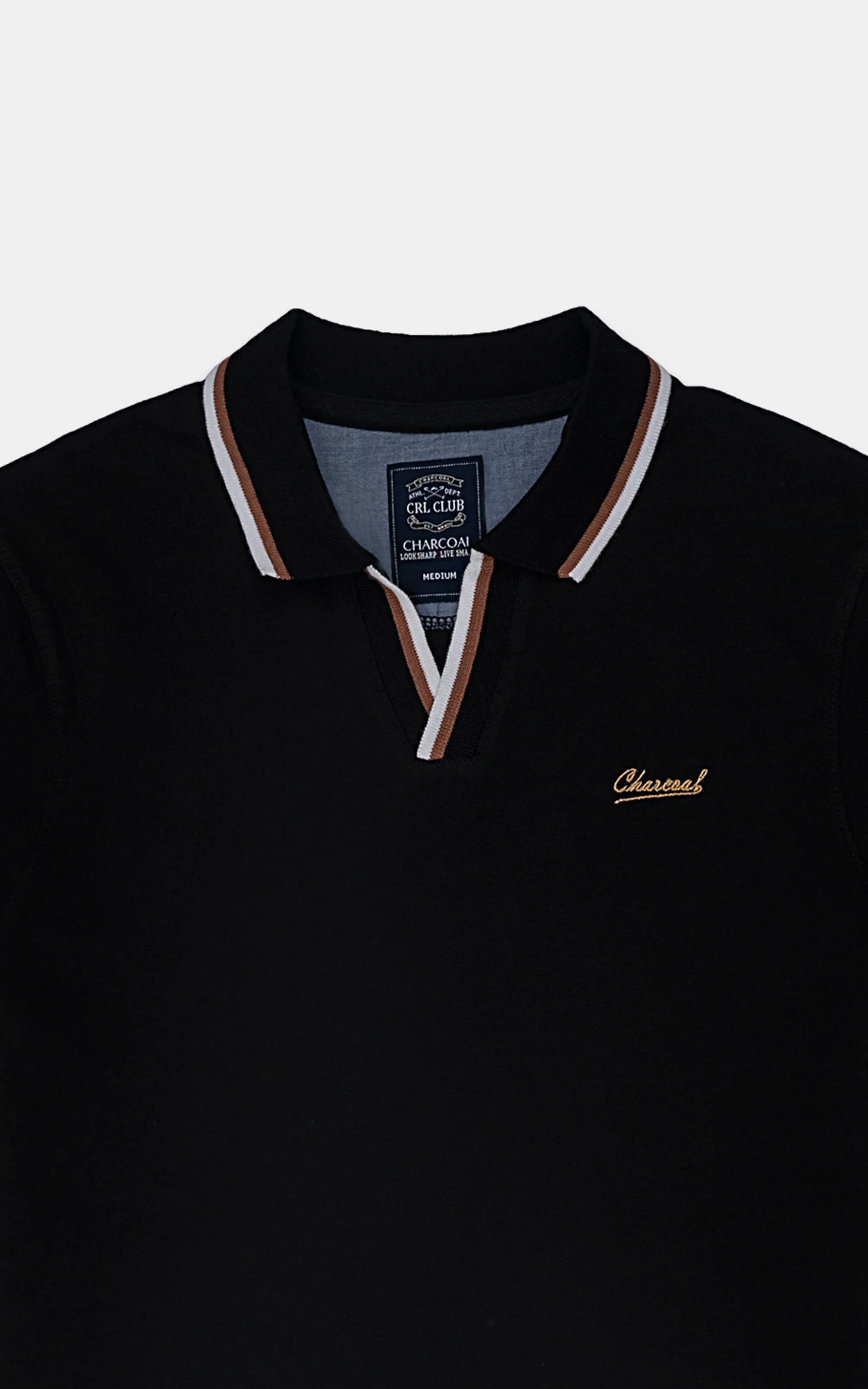 FASHION POLO SHIRT BLACK