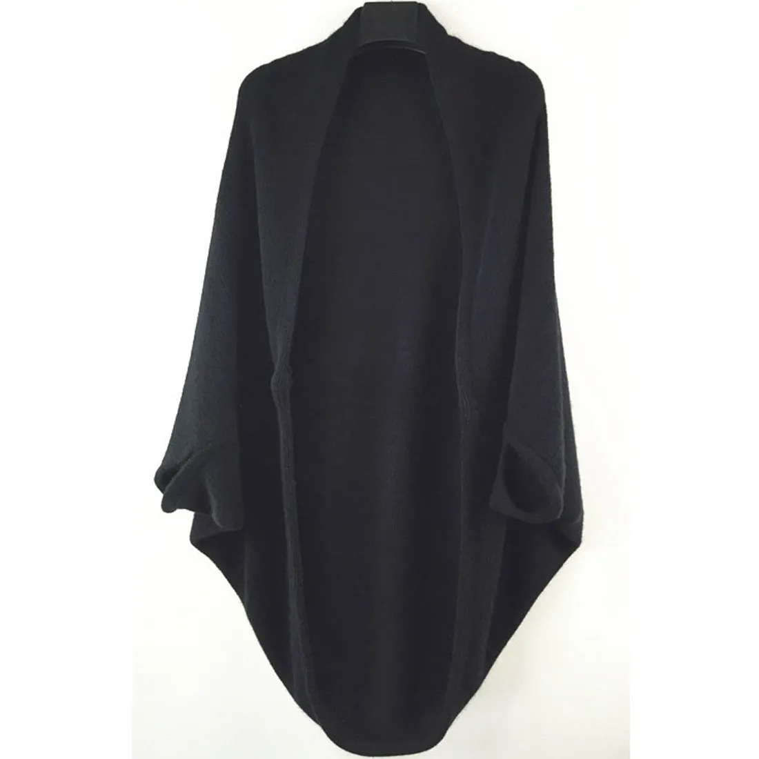 FashionSierra - Shawl Bat Sleeve Loose Knitted Sweater Cardigans