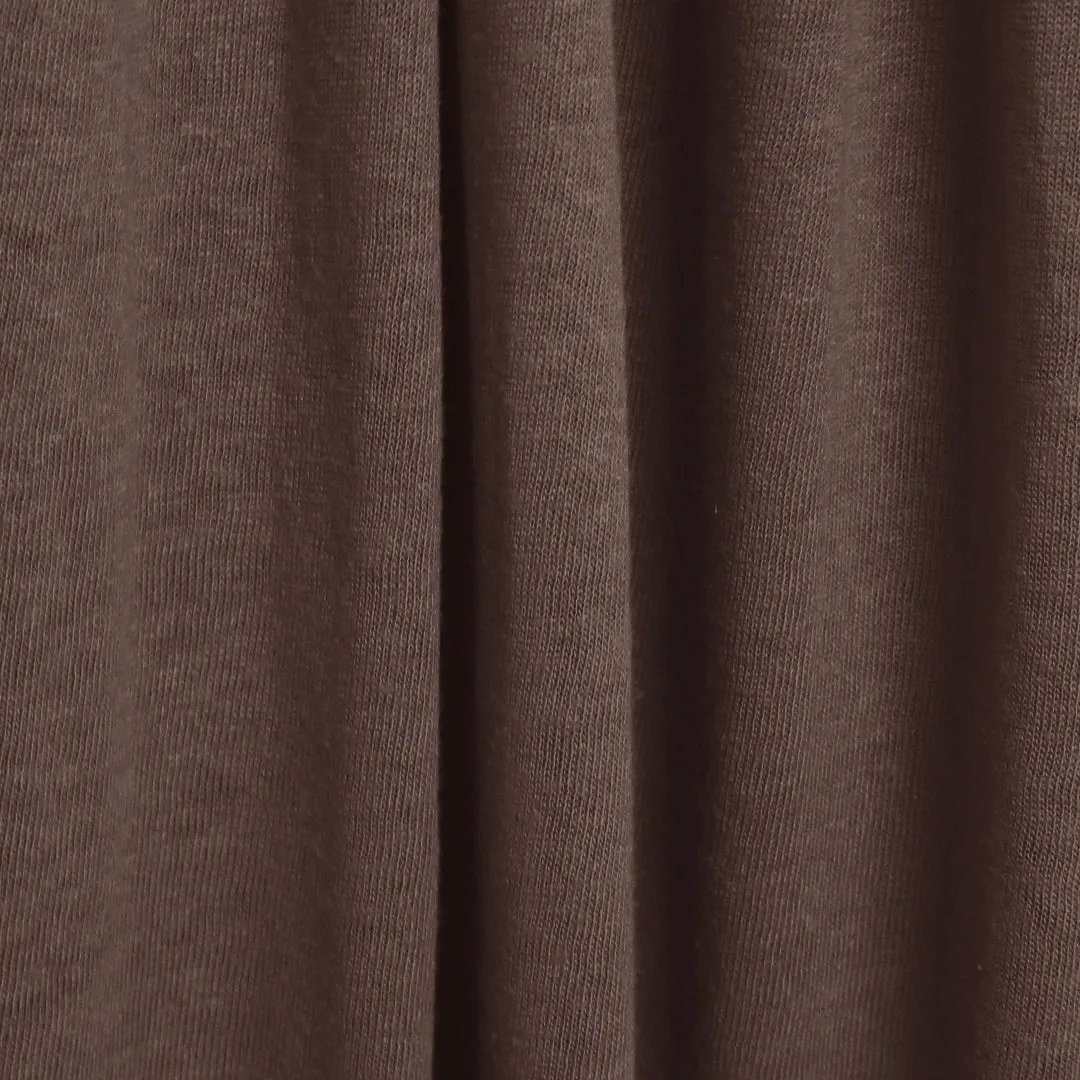 fine linen/viscose knit, Oeko-Tex certified - chocolate plum