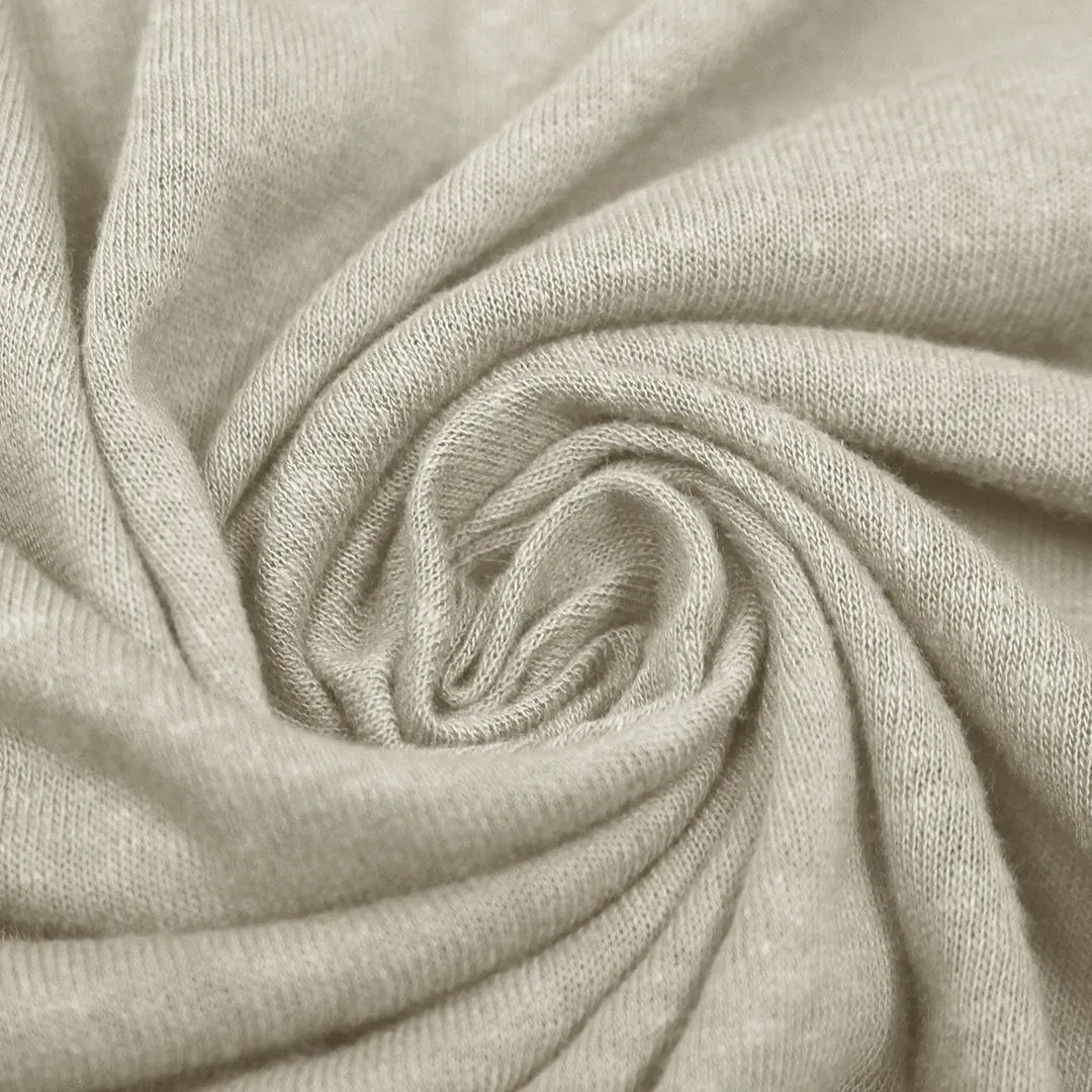 fine linen/viscose knit, Oeko-Tex certified - driftwood