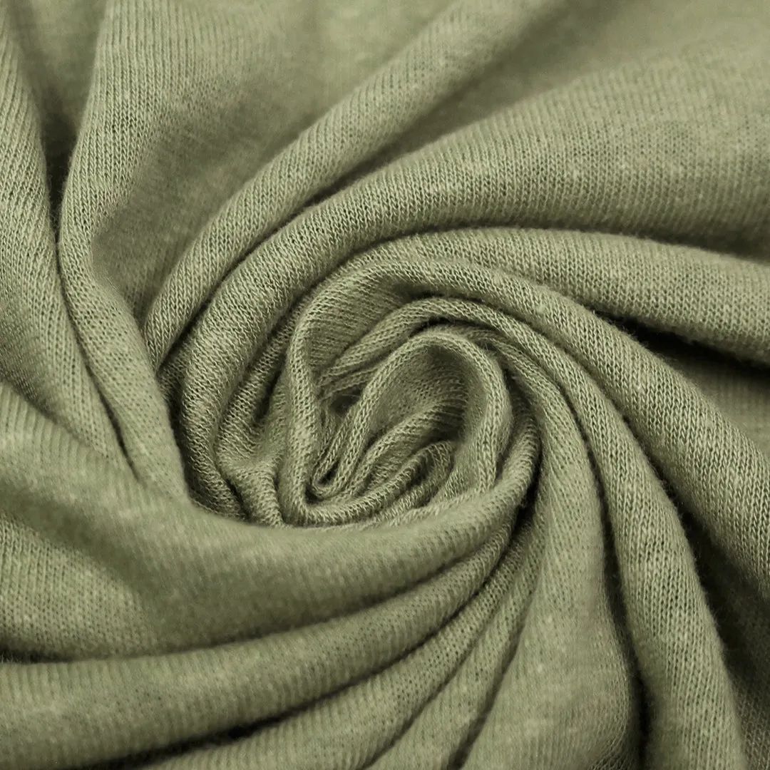 fine linen/viscose knit, Oeko-Tex certified - iguana