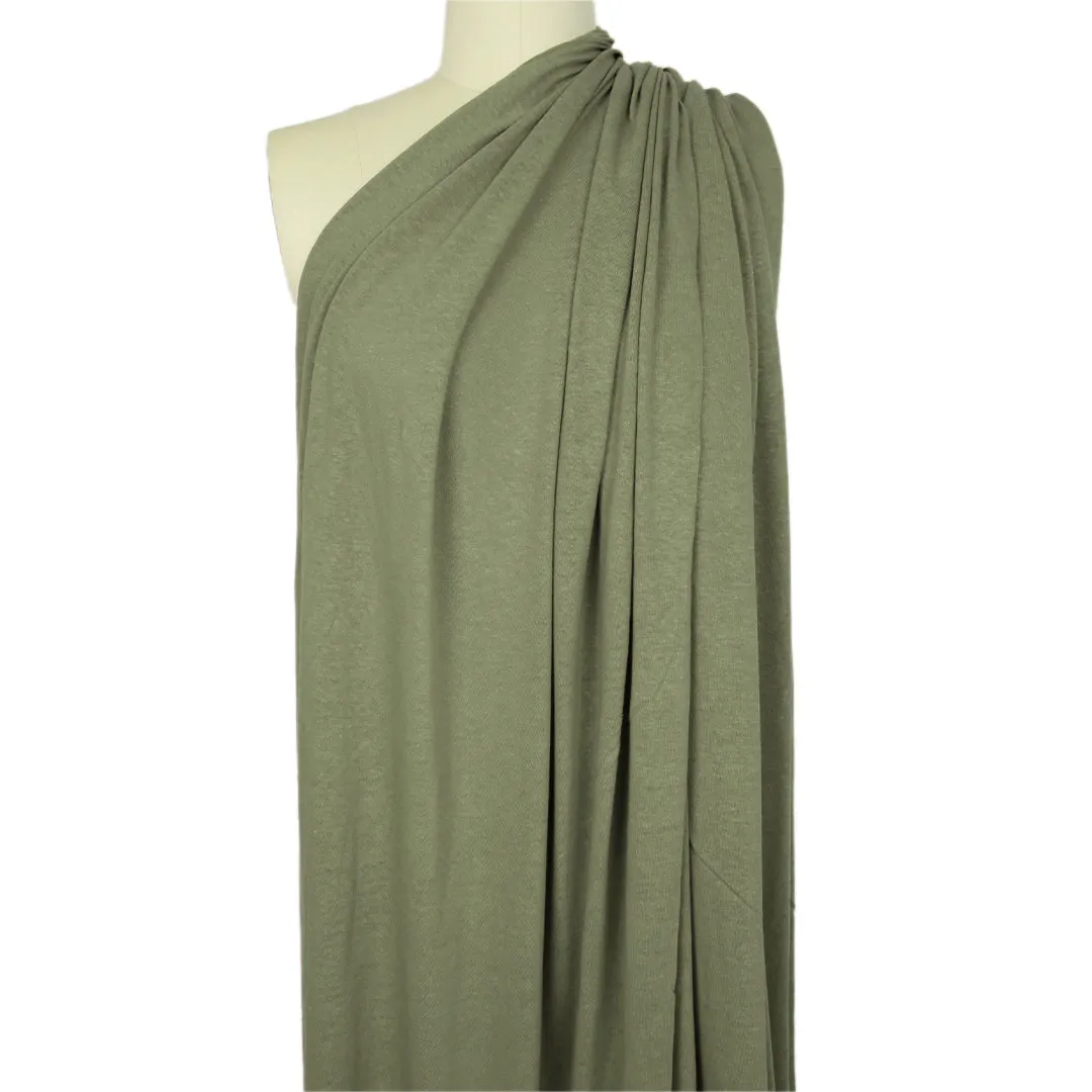 fine linen/viscose knit, Oeko-Tex certified - iguana