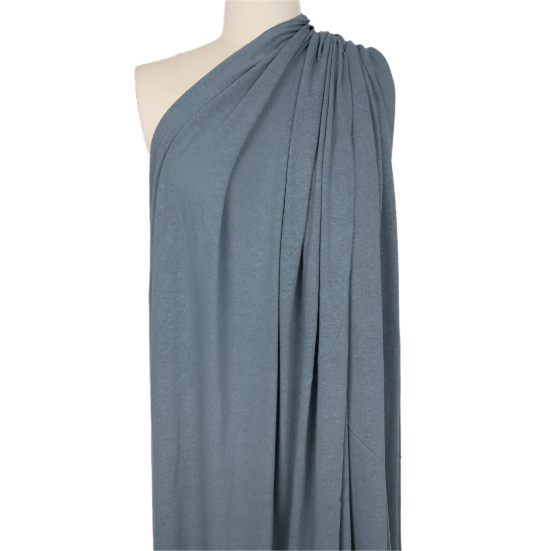 fine linen/viscose knit, Oeko-Tex certified - slate blue