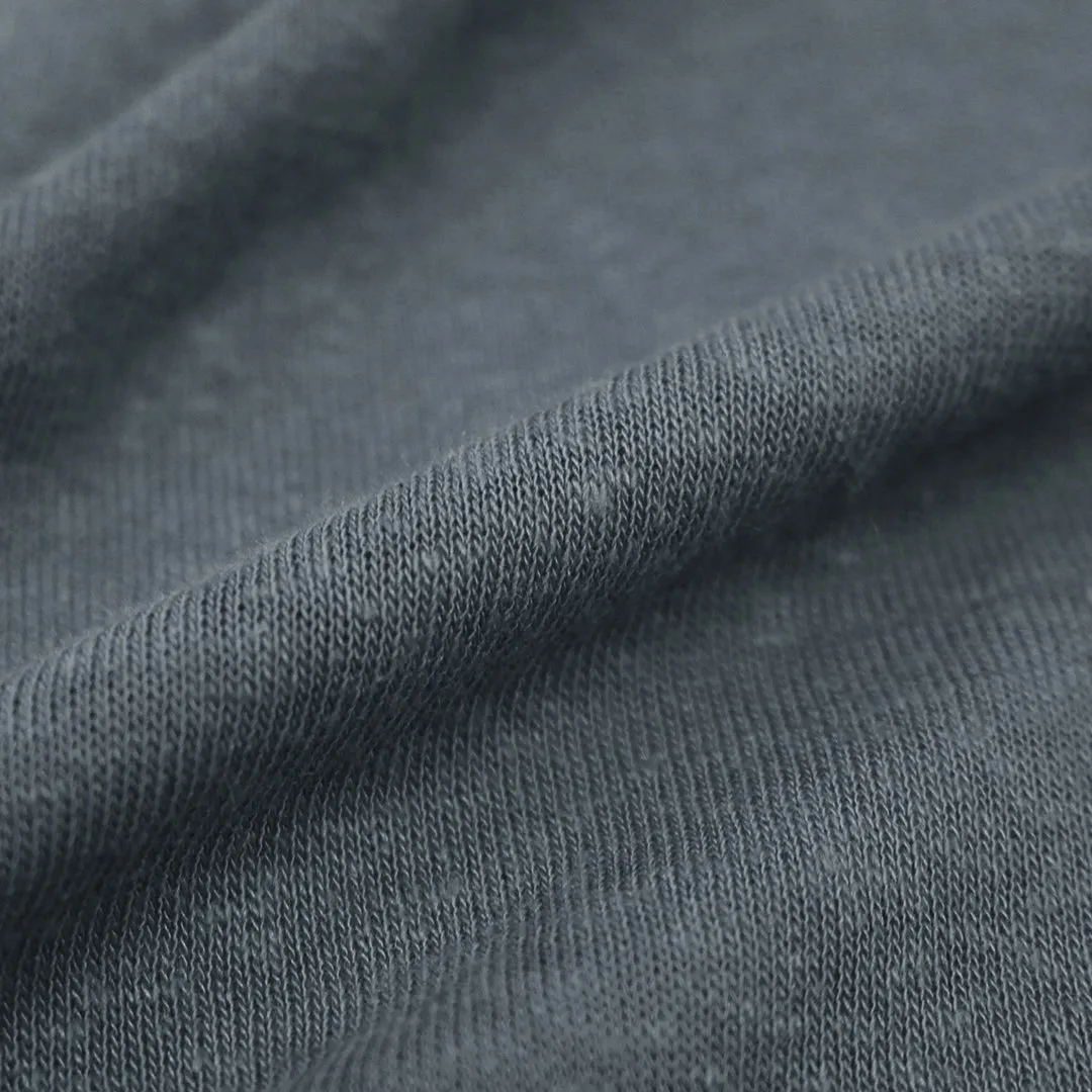 fine linen/viscose knit, Oeko-Tex certified - slate blue