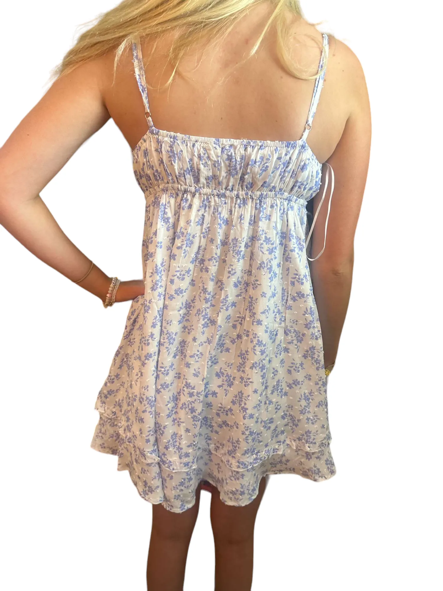 Floral Sweetheart Tiered Mini Dress - Keira's Delight