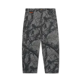 Foliage Camo Denim Jeans - Black