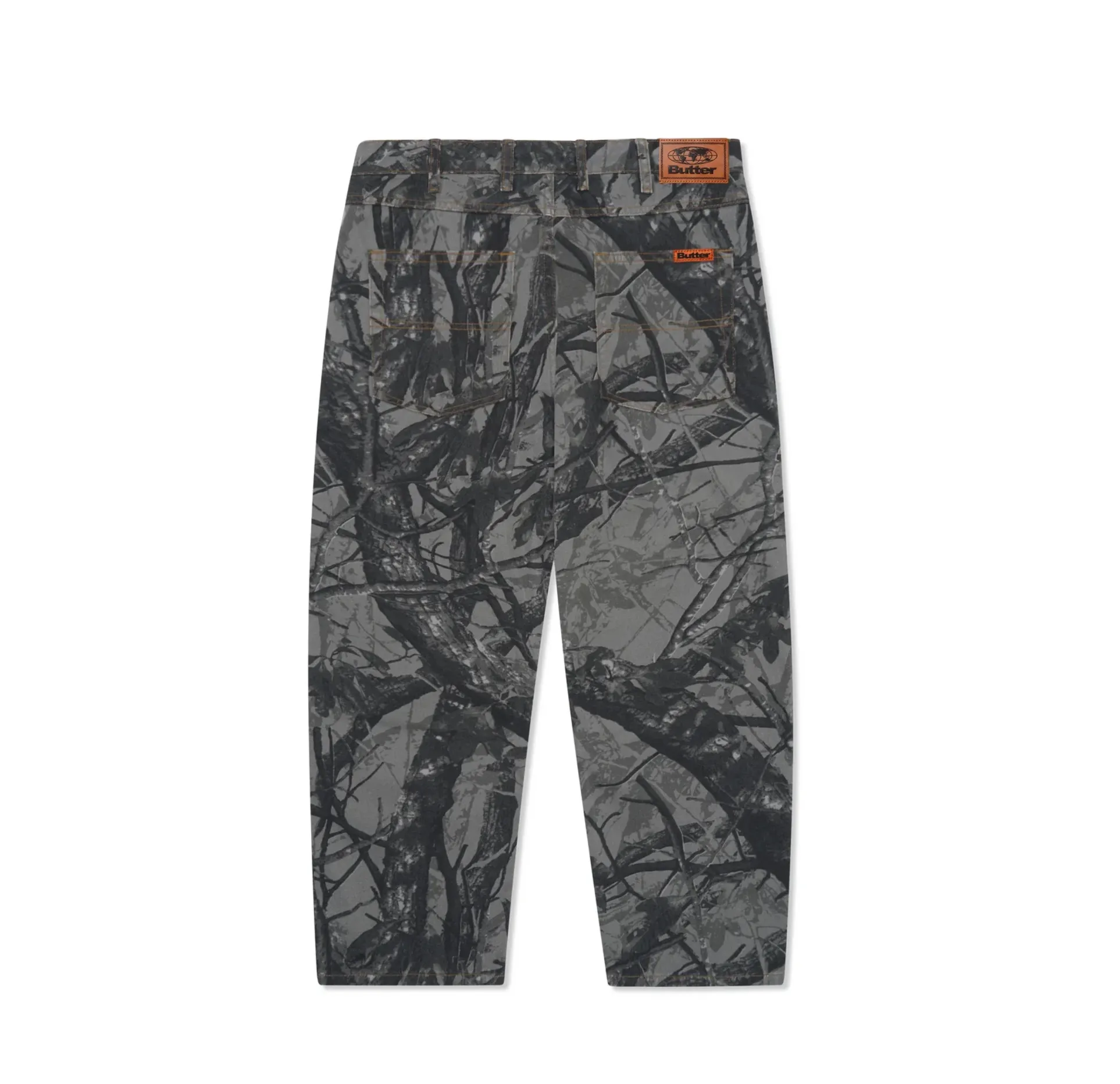 Foliage Camo Denim Jeans - Black