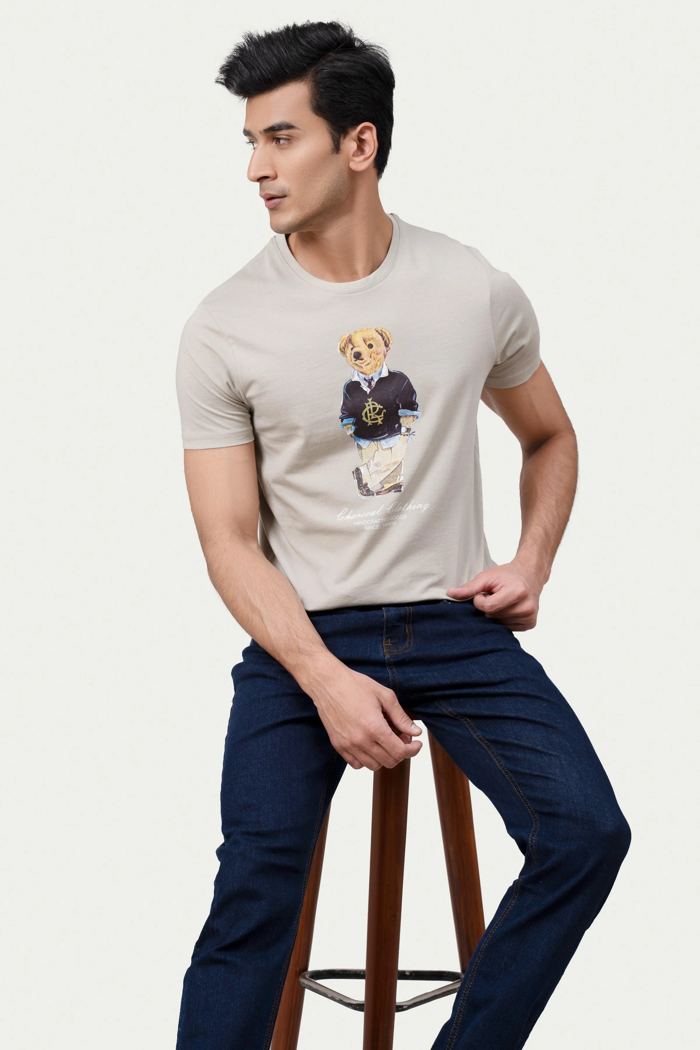 GRAPHIC T SHIRT KHAKI