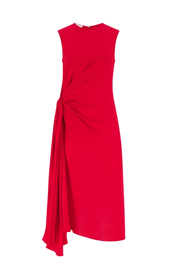 Hari Dress in Vermillion