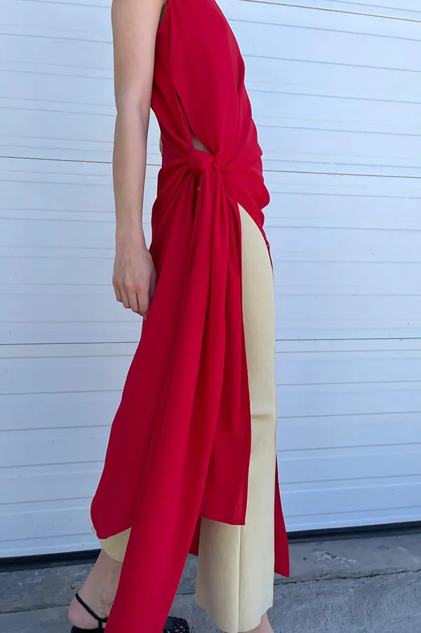 Hari Dress in Vermillion