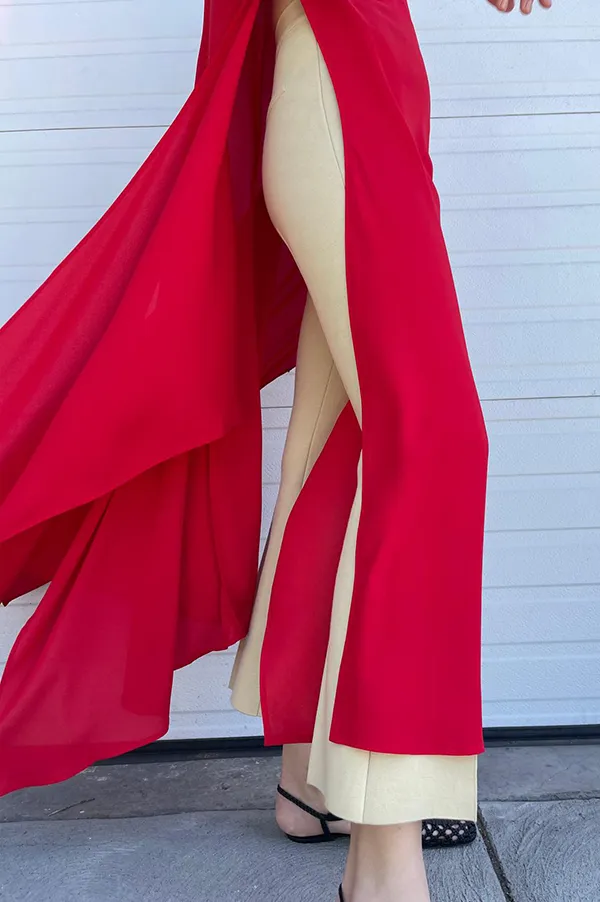 Hari Dress in Vermillion