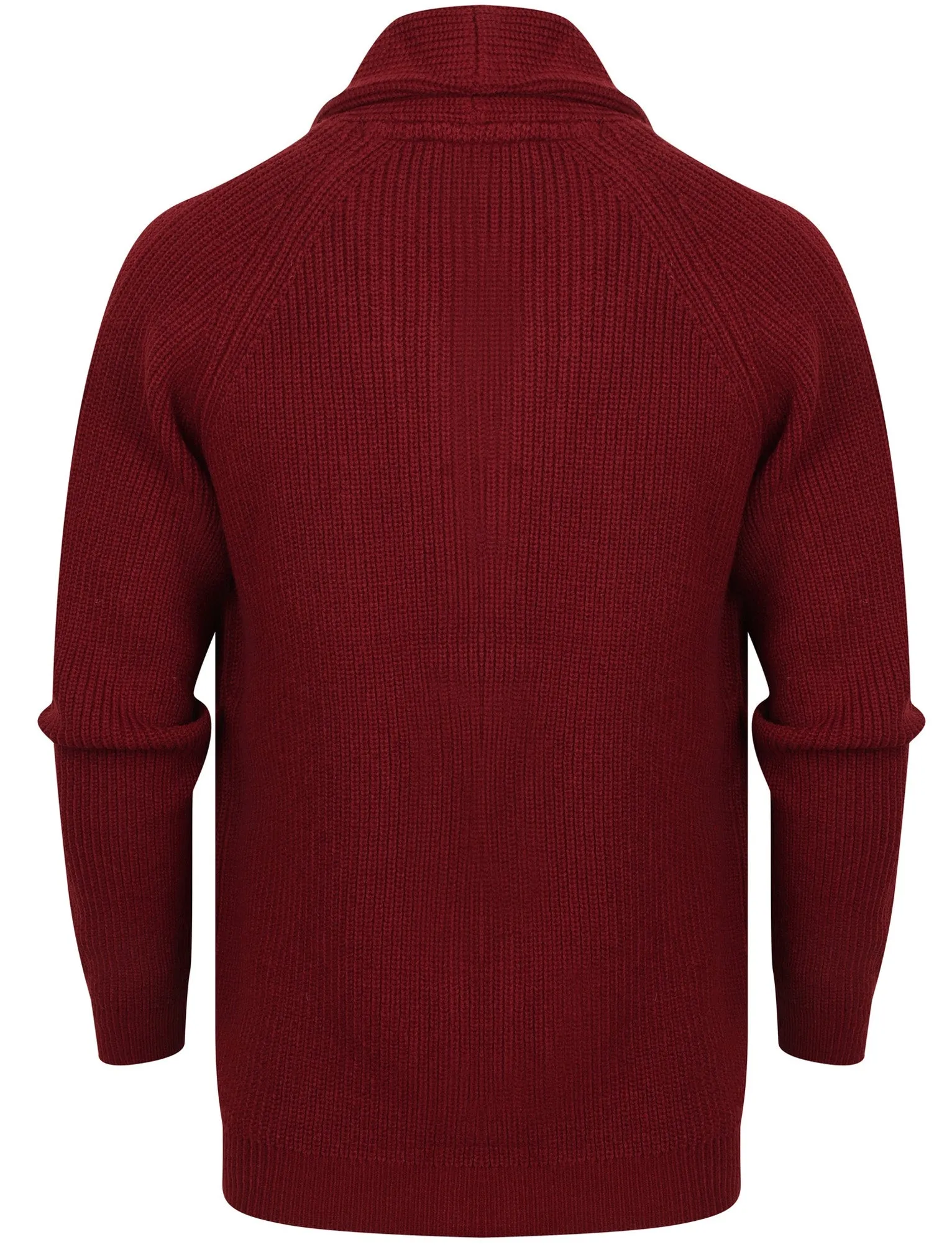 Hatton Wool Blend Shawl Neck Cardigan In Oxblood - Tokyo Laundry