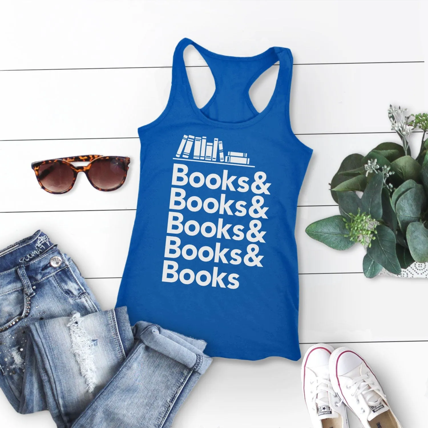 Ladies tank top for book lover