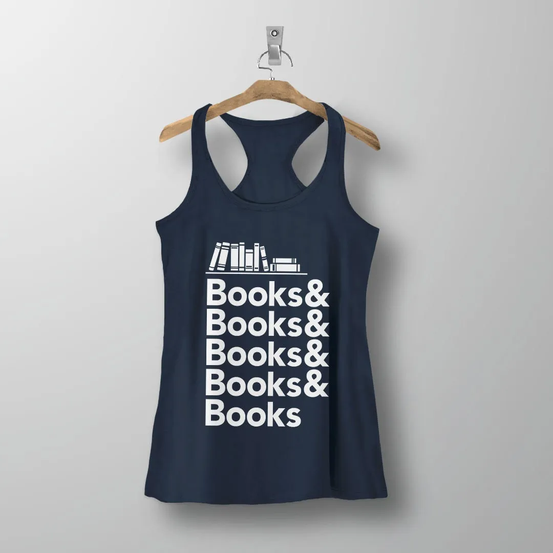 Ladies tank top for book lover