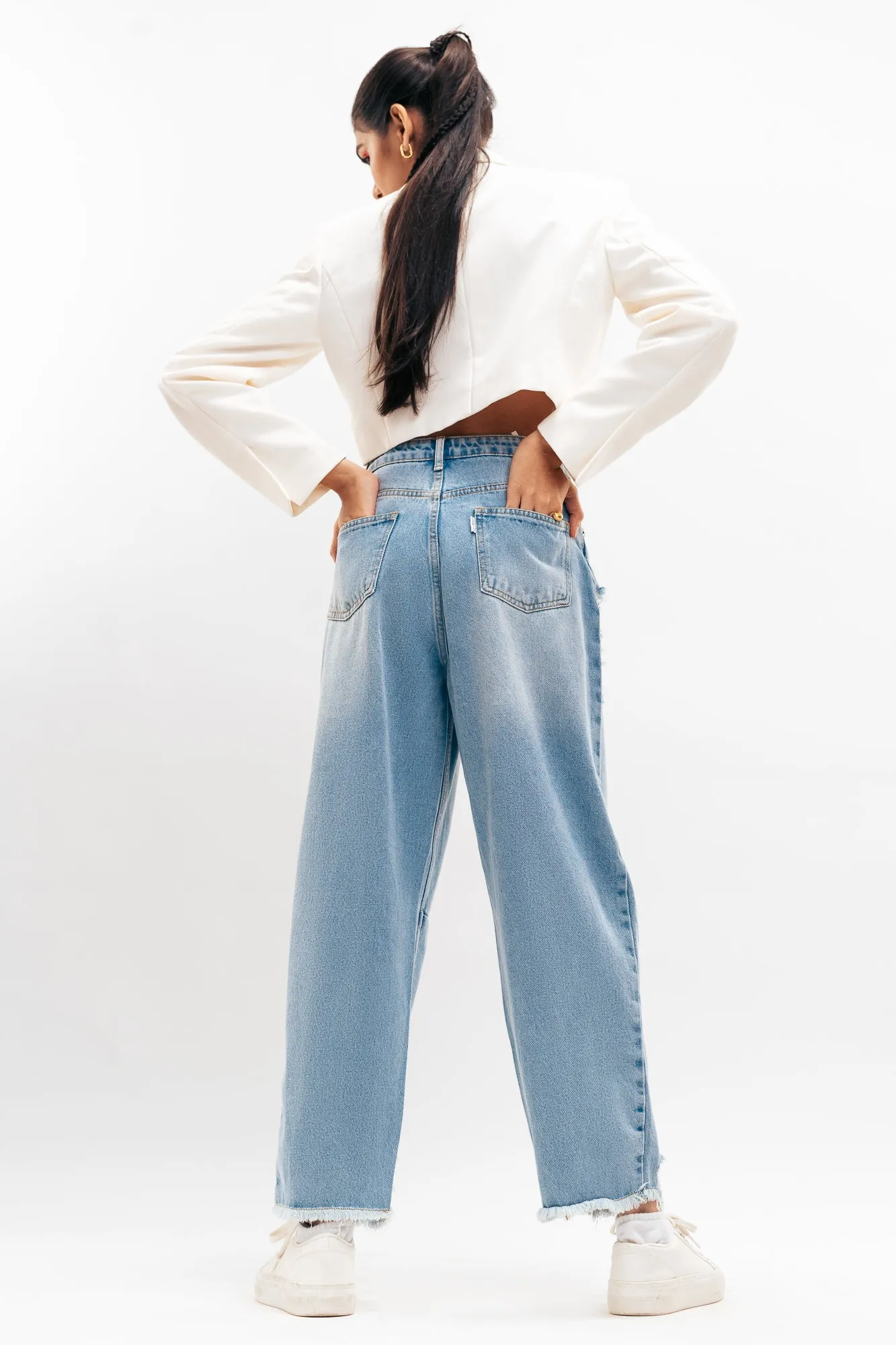 Light Blue Ablaze Baggy Balloon Jeans