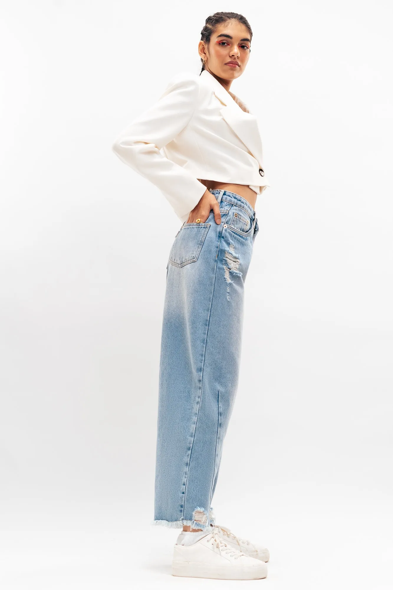 Light Blue Ablaze Baggy Balloon Jeans