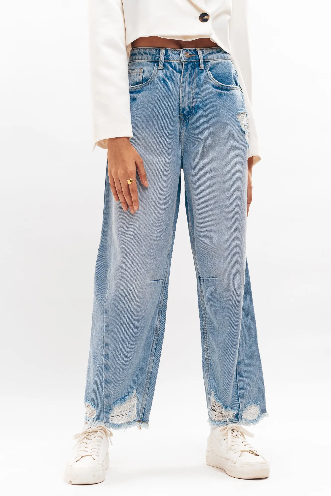 Light Blue Ablaze Baggy Balloon Jeans