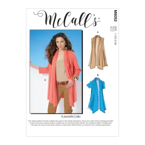 M8052 #JanisMcCalls - Misses' Shawl Collar Cardigans