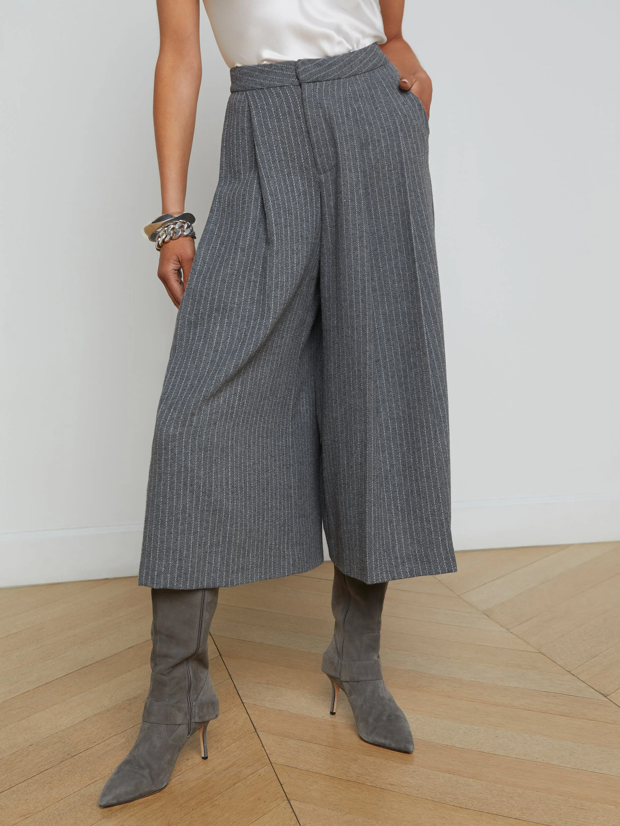 Mahalia Pinstriped Culotte