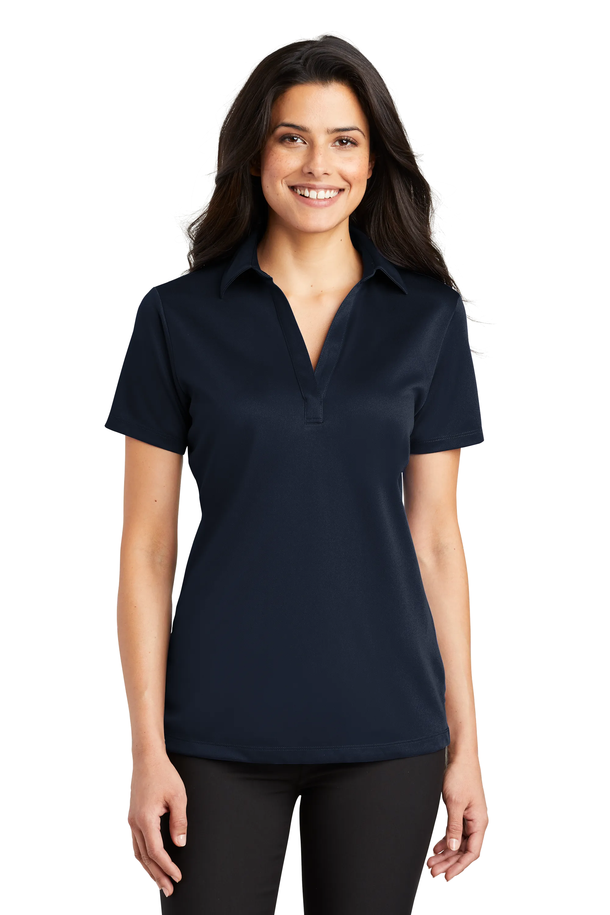 Port Authority® Women's Silk Touch™ Performance Polo - Navy