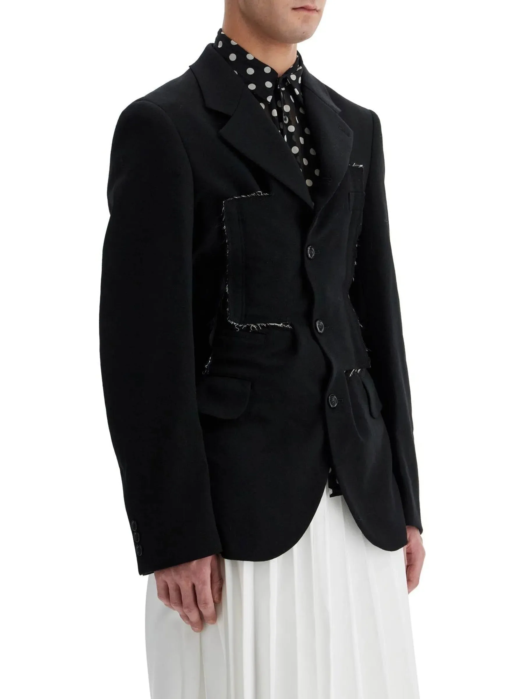 Reconstructed Wool Blazer