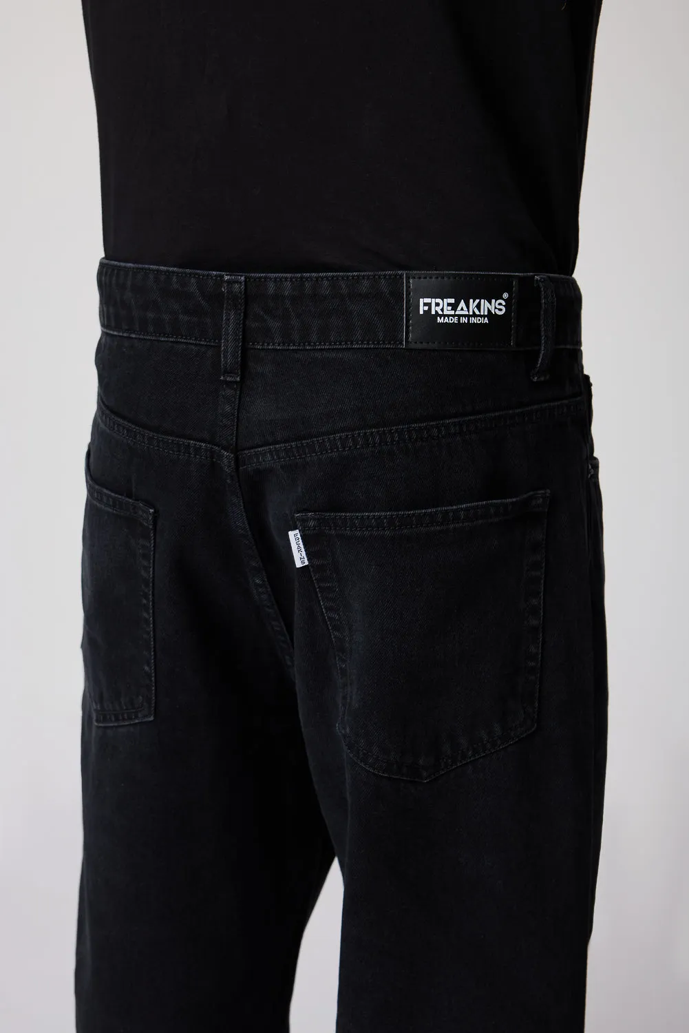 Shaded Black Men's Baggy Fit Jeans