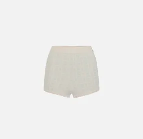 Shorts mit Allover-Jacquard-Logo